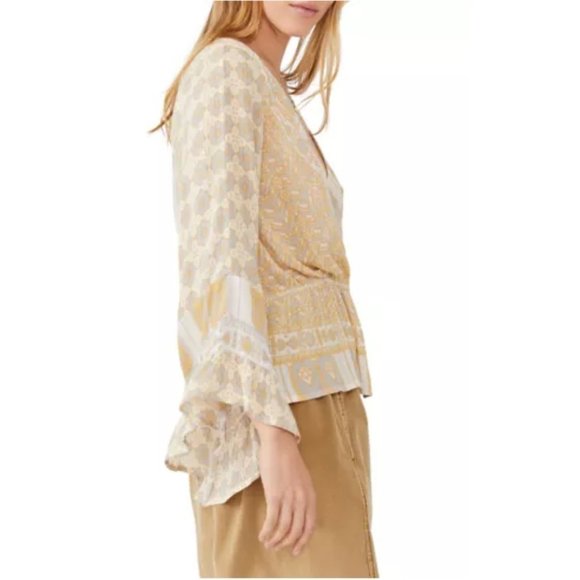 Free People Rosalie Wrap Top NWT - Picture 3 of 3